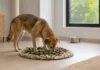 Hund im Sommer beschäftigen: 15 ruhige Ideen bei Hitze Hund sucht ruhig in einer Schnüffelmatte nach Futter